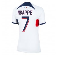 Echipament fotbal Paris Saint-Germain Kylian Mbappe #7 Tricou Deplasare 2023-24 pentru femei maneca scurta